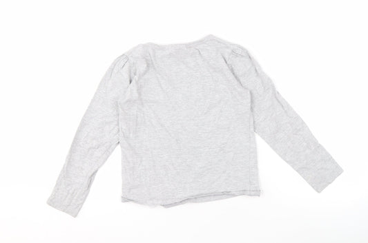 LFC Girls Grey Logo Long Sleeve T-Shirt 7-8 Years Pullover