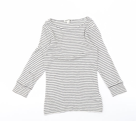 Whistles Women's Multicoloured Striped Long Sleeve T-Shirt