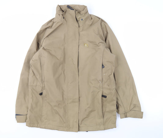 Trespass Men's Beige Waterproof Rain Coat Jacket S