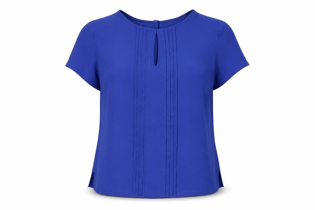 Wallis Women's Blue Blouse Size 10, Crew Neck, Casual