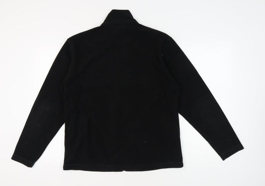 Campri Men's Black Fleece Jacket, Size L, Outdoor