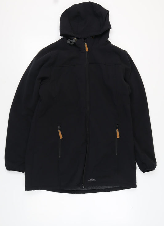 Trespass Women's Black Soft Shell Hooded Jacket XL