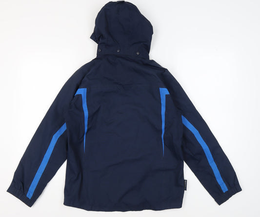 Mountain Warehouse Teens Blue Rain Coat Jacket, Size 13