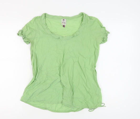 Fat Face Women's Green Cotton T-Shirt Size 10