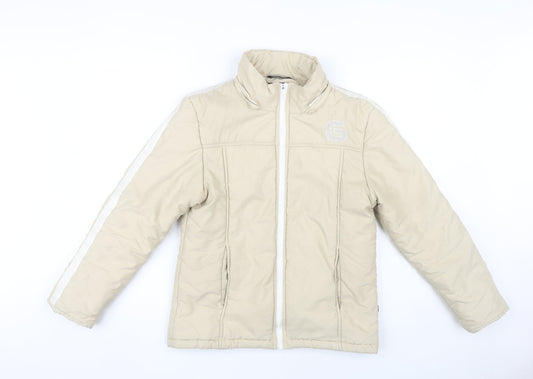 LAMICI Women's Beige Puffer Jacket Size 36 Winter Outdoor