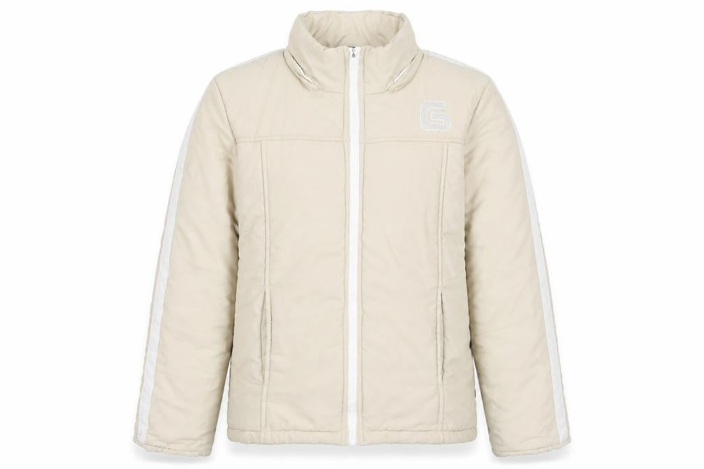 LAMICI Women's Beige Puffer Jacket Size 36 Winter Outdoor