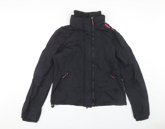 Superdry Women's Black XL Casual Zip Jacket