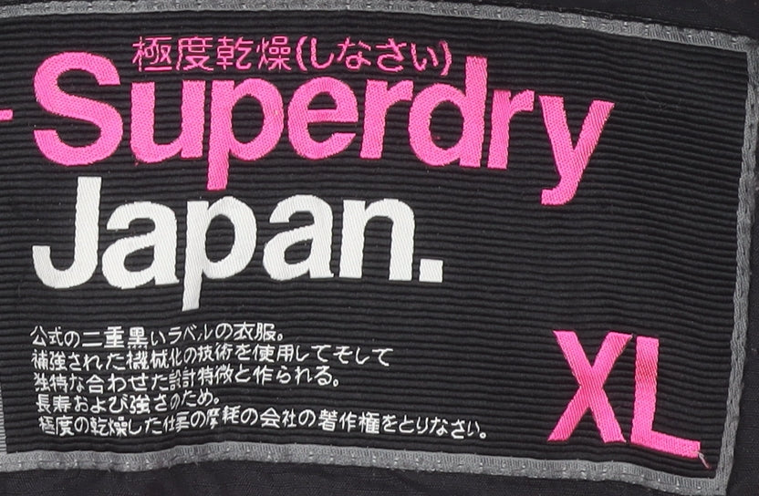 Superdry Women's Black XL Casual Zip Jacket