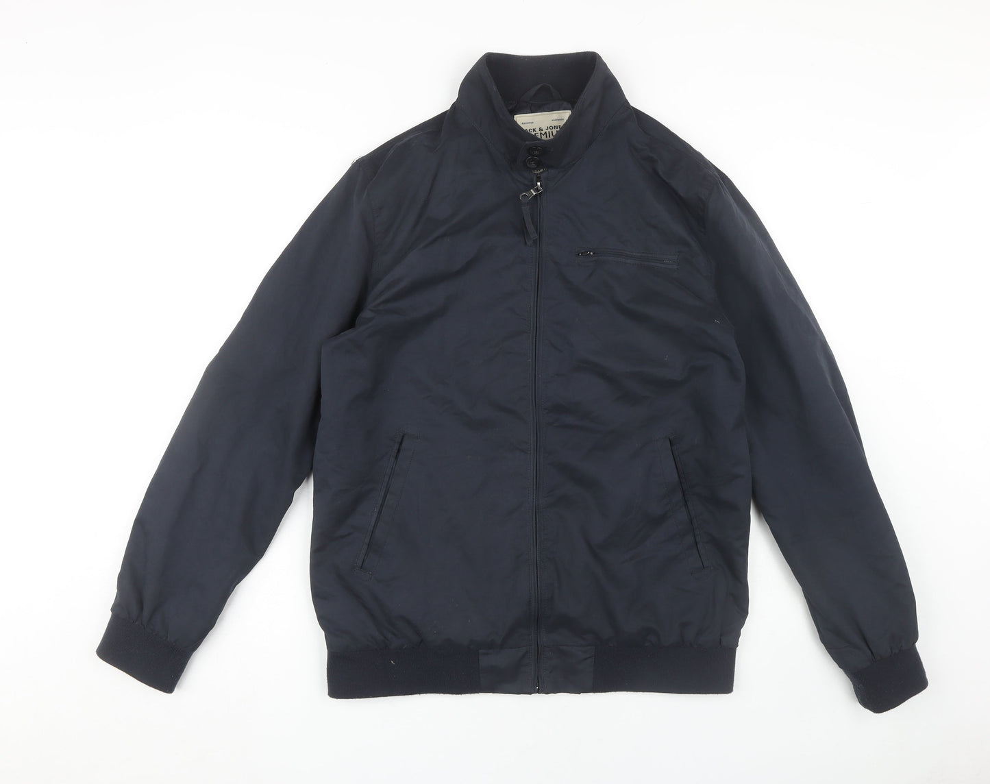 Jack & Jones Men's Blue Bomber Jacket L