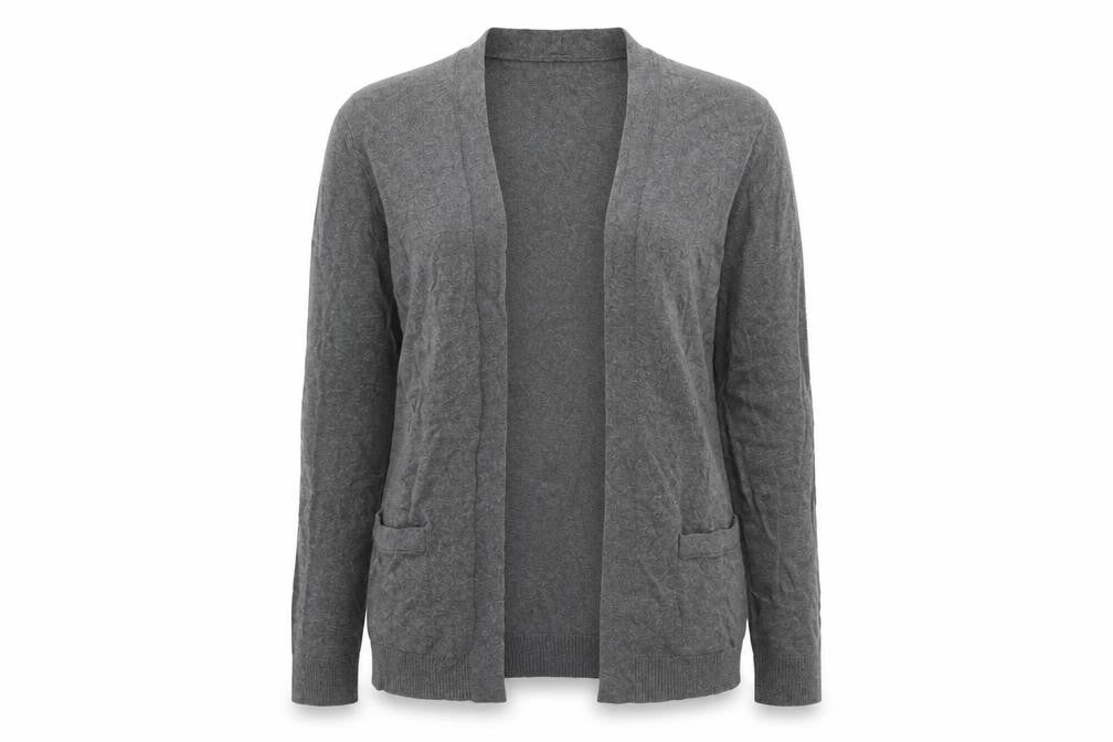 Gap Women's Grey Open Front Cardigan, Size S, Cotton Blend
