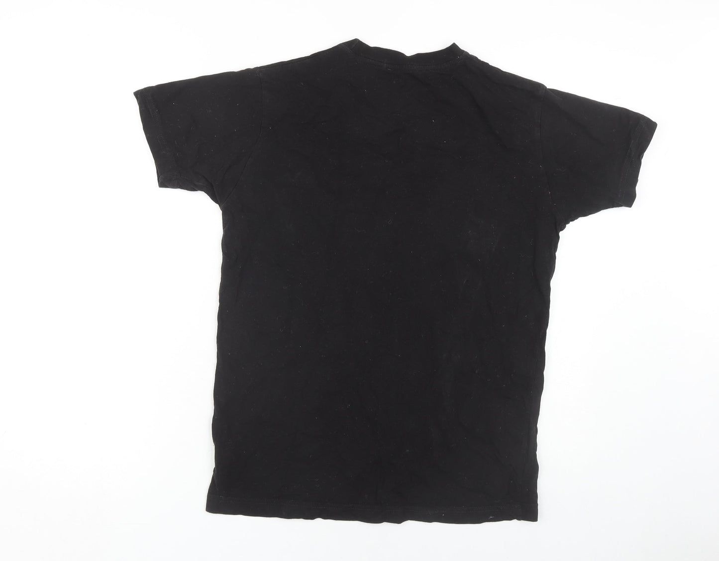 Superfly Black Unisex T-Shirt with Rhinestones