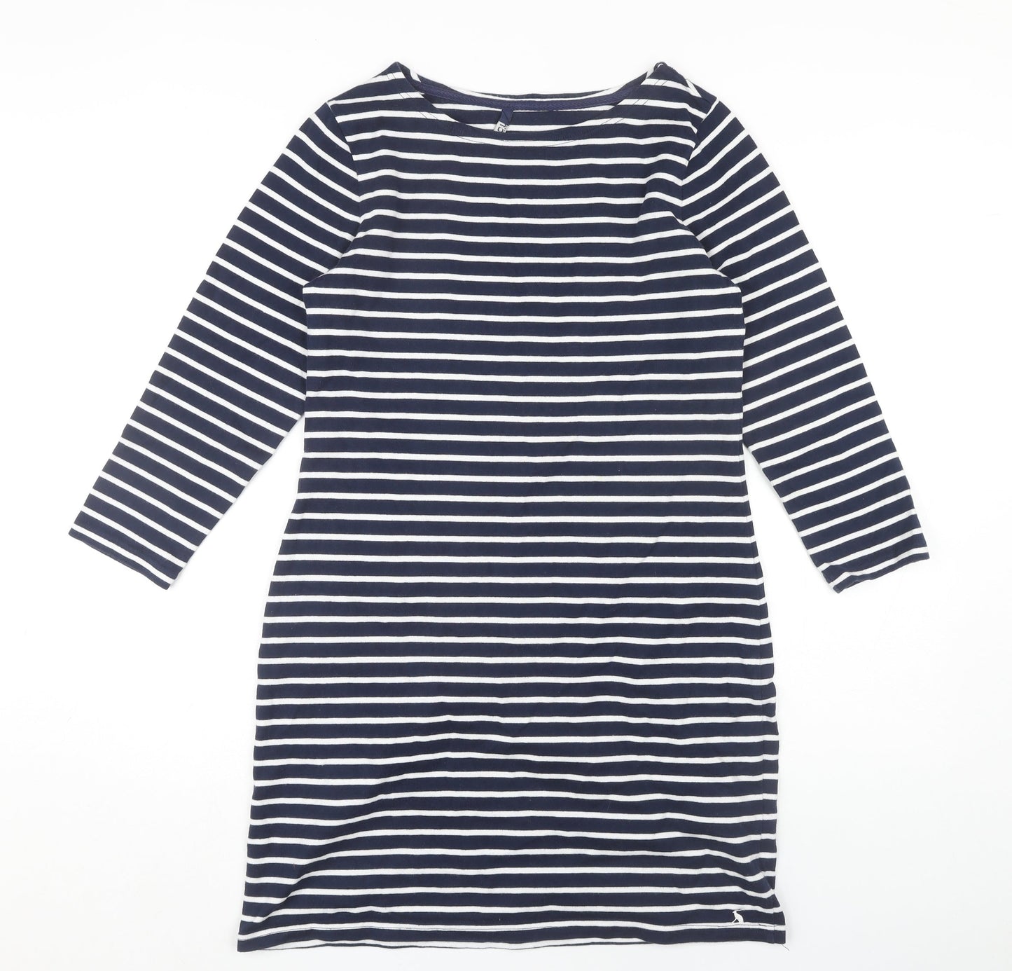 Joules Women’s Striped Boat Neck Shift Dress Size 10