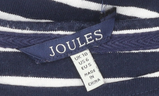 Joules Women’s Striped Boat Neck Shift Dress Size 10