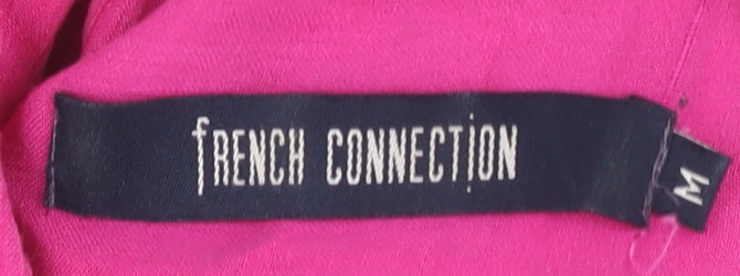 French Connection Women's Pink Button-Up Shirt M