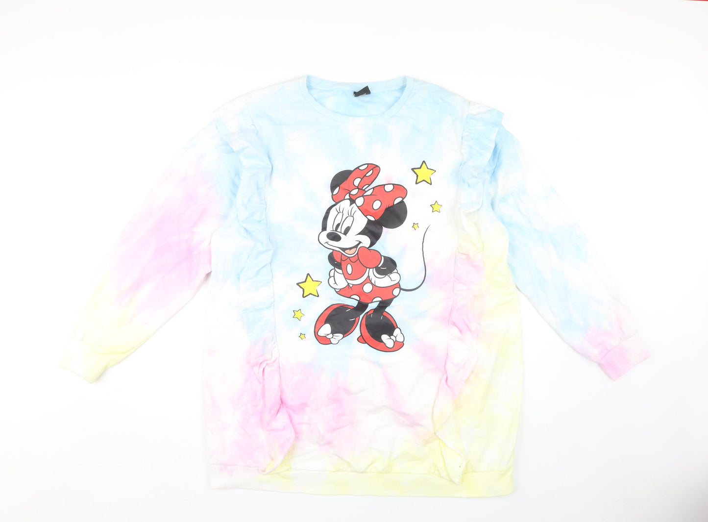 Disney Women's Multicoloured Minnie Mouse Sweatshirt Size 16