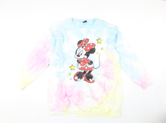 Disney Women's Multicoloured Minnie Mouse Sweatshirt Size 16