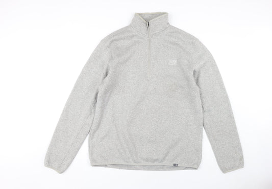 Karrimor Men's Grey Fleece 1/4 Zip Sweatshirt Size L