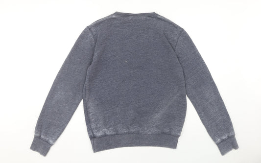 Superman Men's Grey Logo Pullover Sweatshirt M