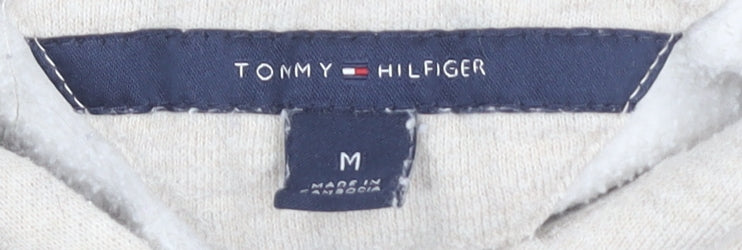 Tommy Hilfiger Beige Hoodie Unisex Adults M Full Zip