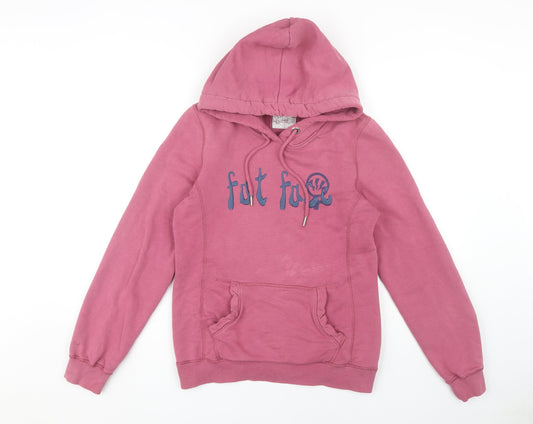 Fat Face Women's Pink Hoodie, Size 12, Regular Fit