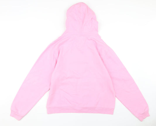 Genuine Stuff Unisex Pink XL Pullover College Hoodie