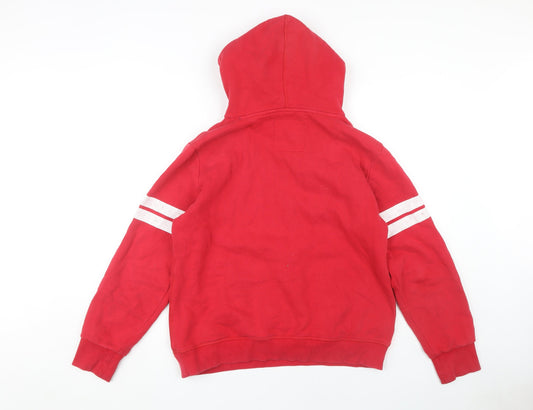 Superdry Unisex Red Logo Hoodie, XL, Pullover Style