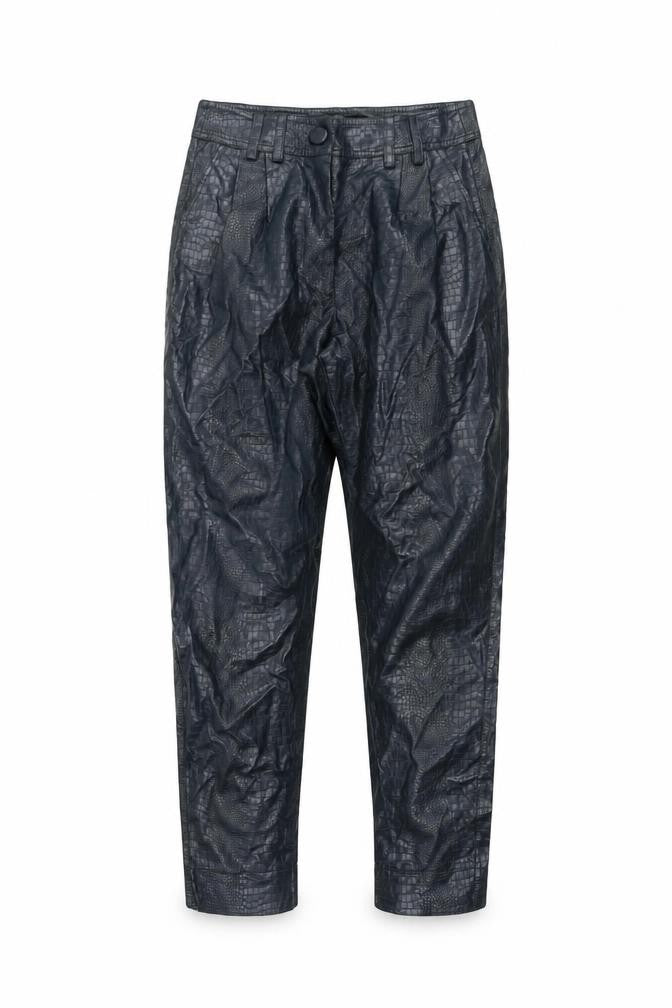 River Island Women's Black Animal Print Trousers