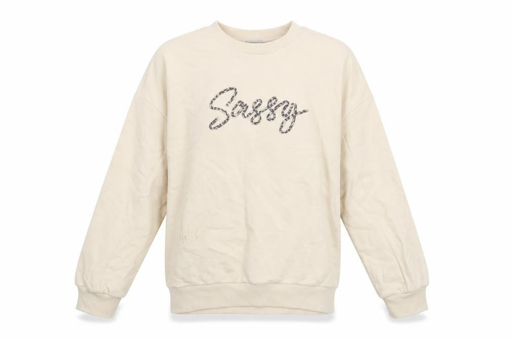 Marks and Spencer Girls Beige Pullover Sweatshirt 10-11 Years