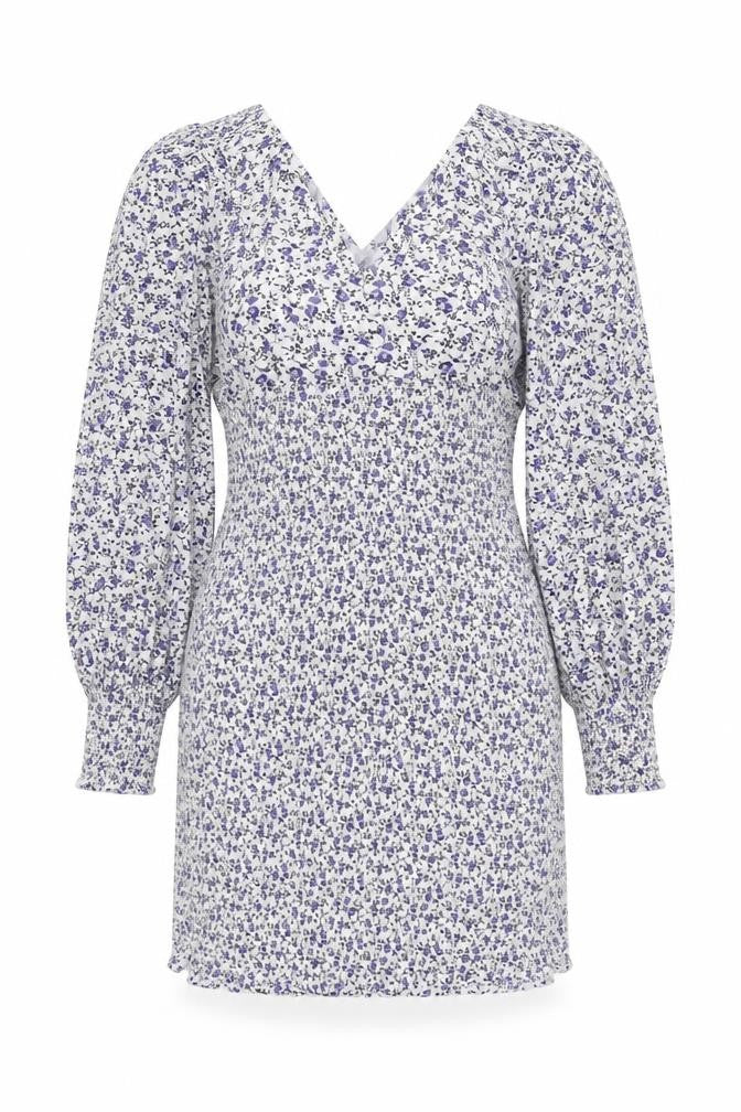 Front view of ASOS Women's Multicoloured Floral Dress, size 12