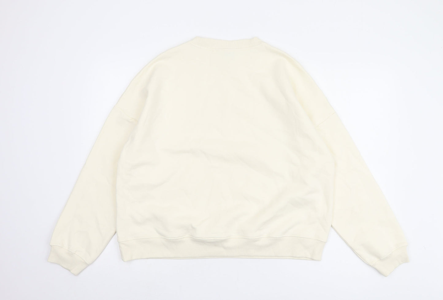 Next Women's Ivory Floral Pullover Sweatshirt L