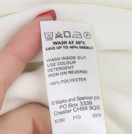 Marks and Spencer Women Ivory Tank Top, Size 14