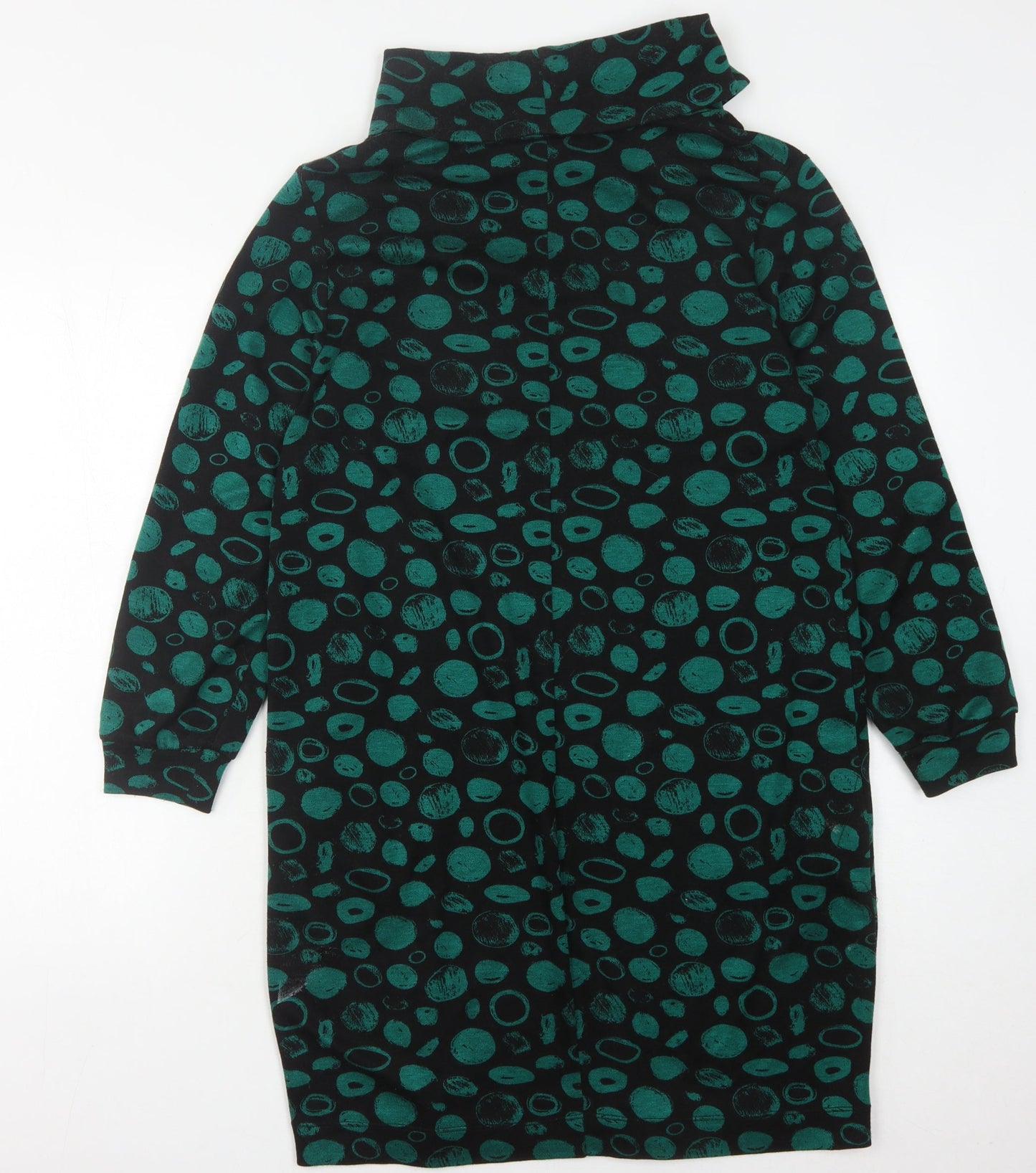 Roman Women's Multicoloured Cowl Neck Dress Size 10
