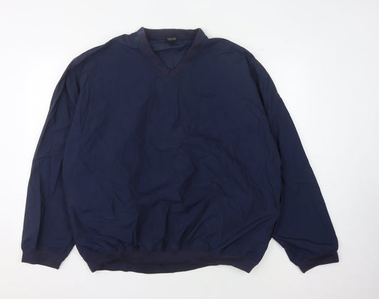 IZOD Men's Blue XL V-Neck Sweatshirt with Logo