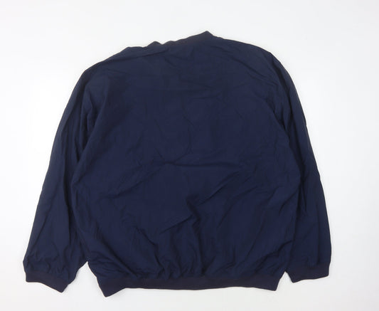 IZOD Men's Blue XL V-Neck Sweatshirt with Logo