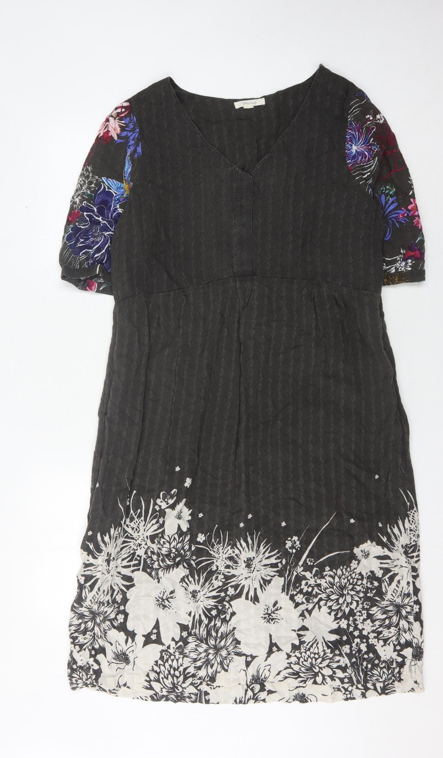 White Stuff Women's Floral V-Neck Dress, Size 18