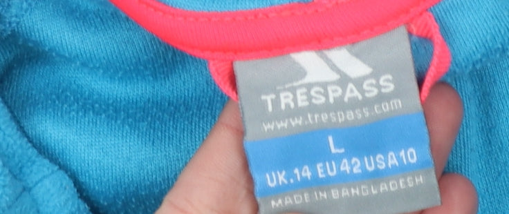 Trespass Women's Blue Fleece Jacket L