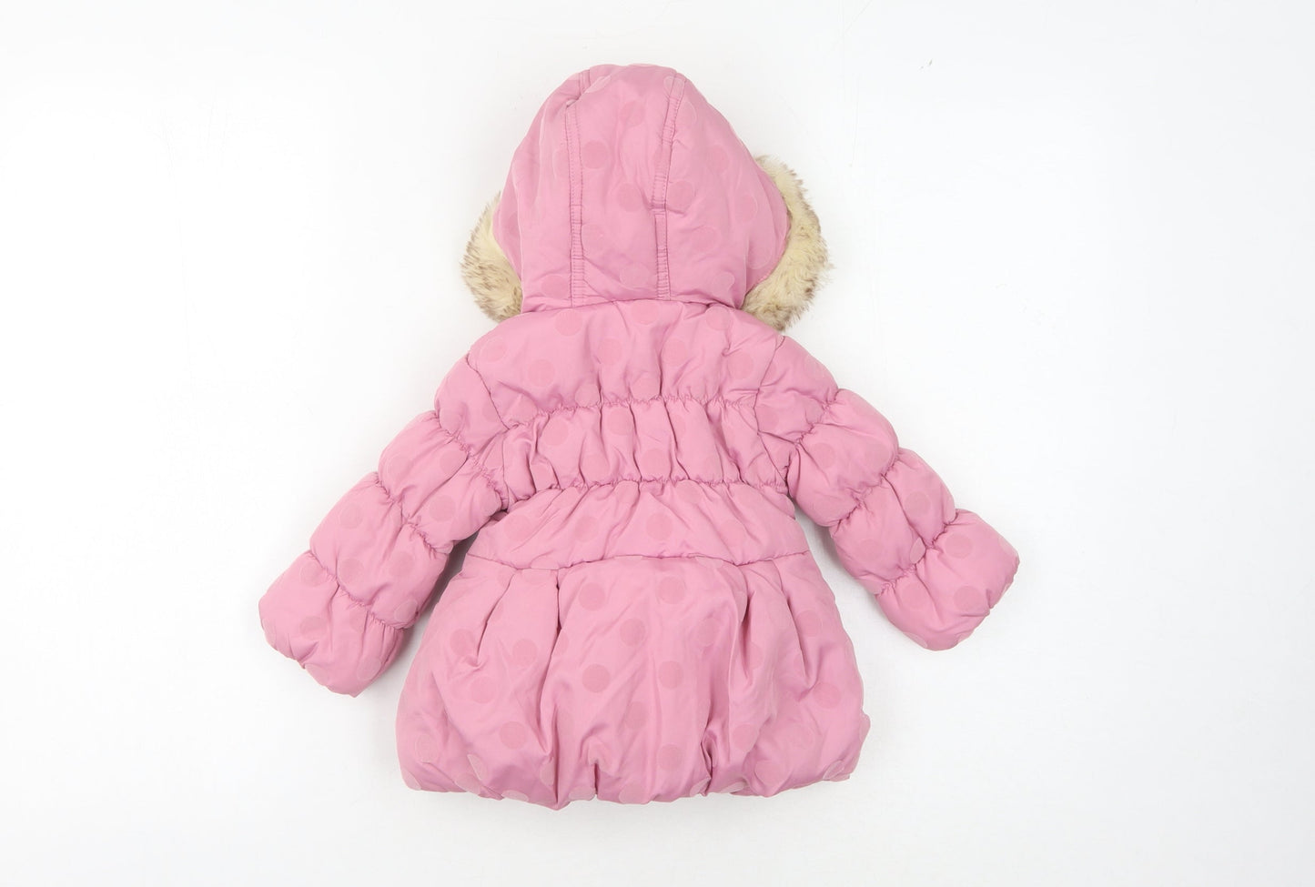 Disney Minnie Mouse Pink Hooded Puffer Coat 6-9 Months
