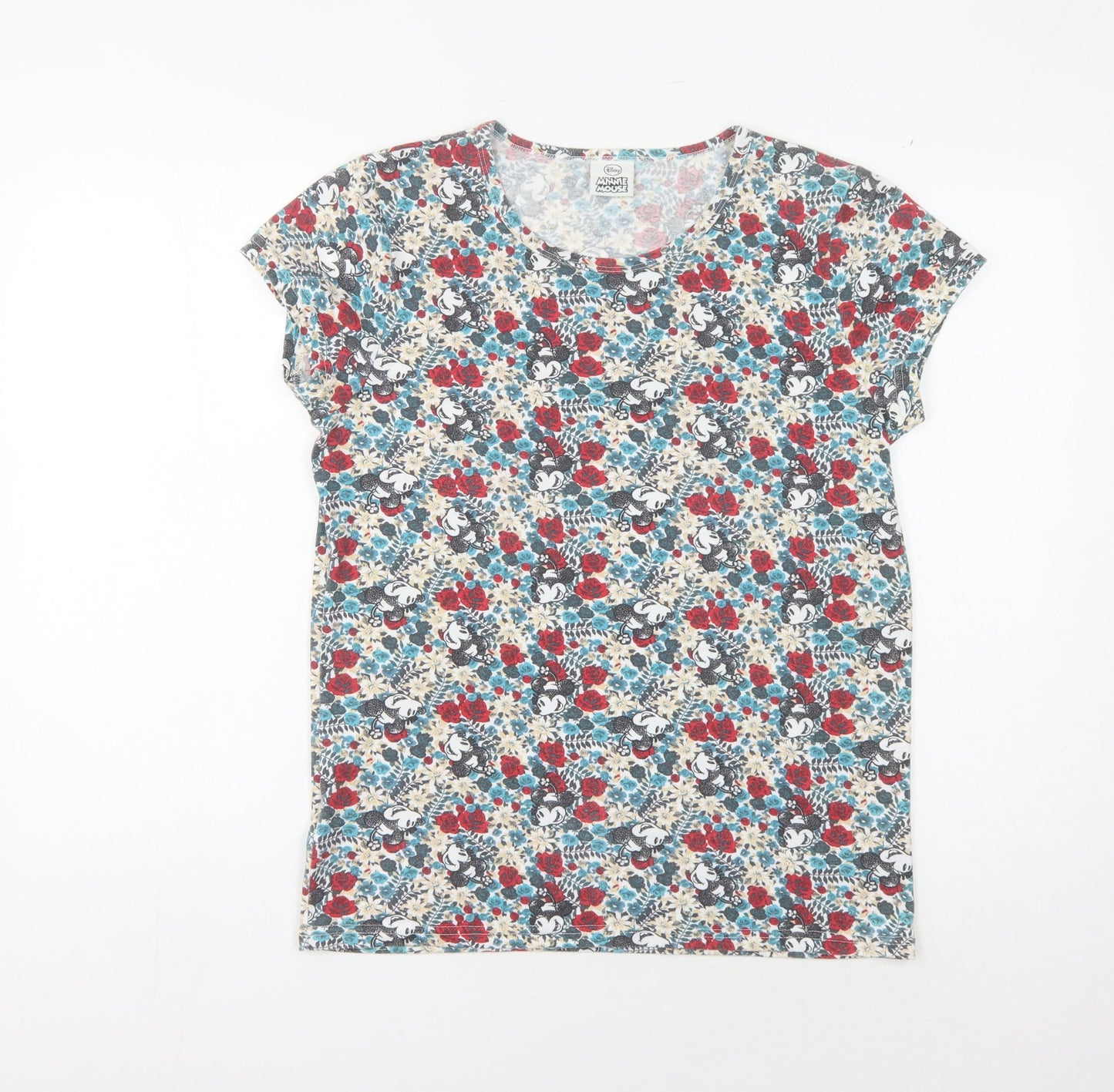 Disney Women’s Multicoloured Floral T-Shirt Size 16