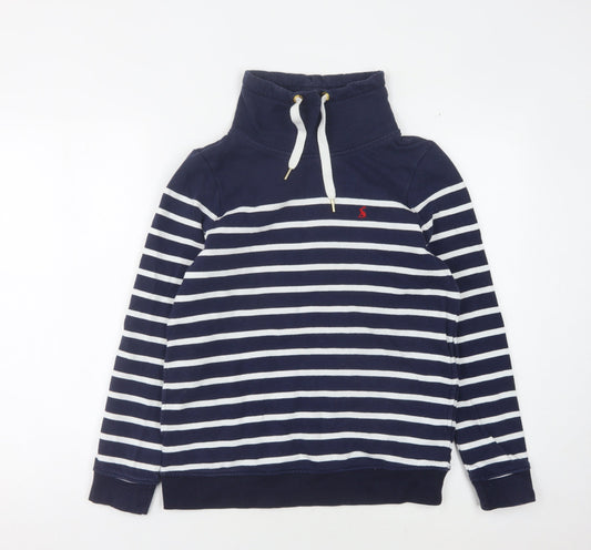Joules Women's Blue Striped Sweatshirt, Size 6