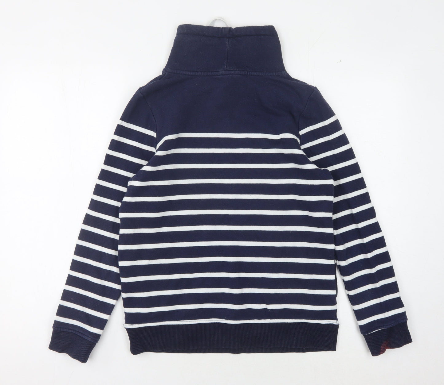 Joules Women's Blue Striped Sweatshirt, Size 6