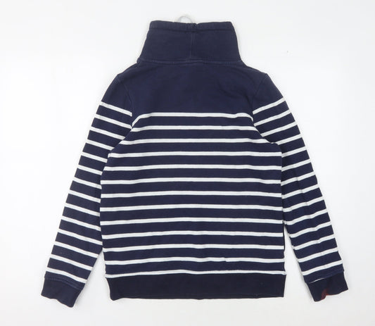 Joules Women's Blue Striped Sweatshirt, Size 6