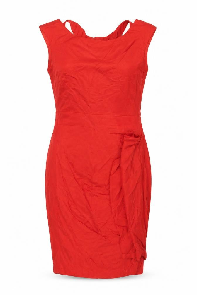 Karen Millen Red Women's Sleeveless Dress Size 6