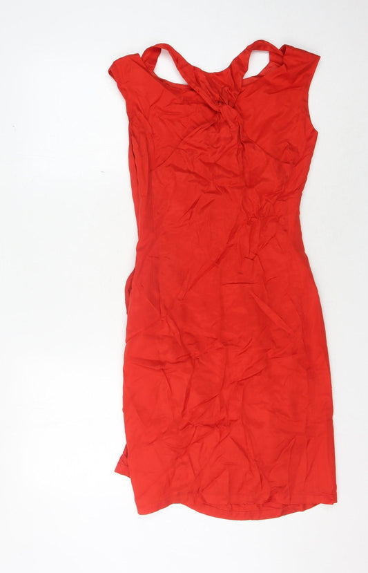 Karen Millen Red Women's Sleeveless Dress Size 6