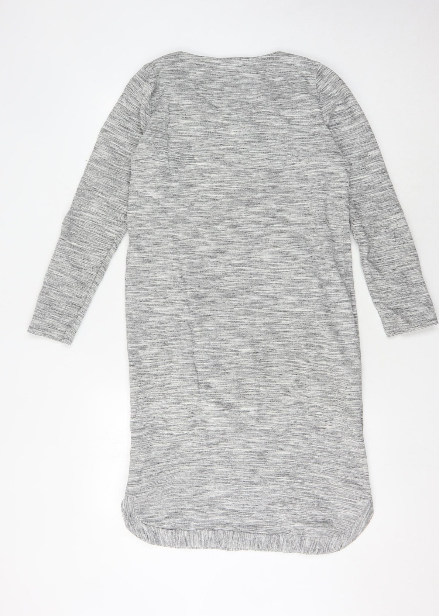 White Stuff Grey Women's Long Sleeve Shift Dress Size 10