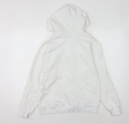 Pacific & Co Unisex White Full Zip Hoodie Small