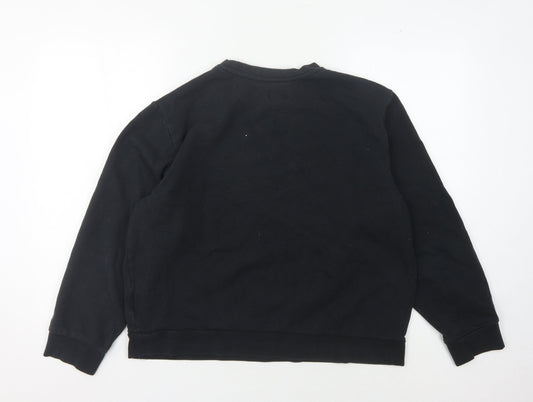 Hurley Black Unisex Graphic Pullover Sweatshirt L