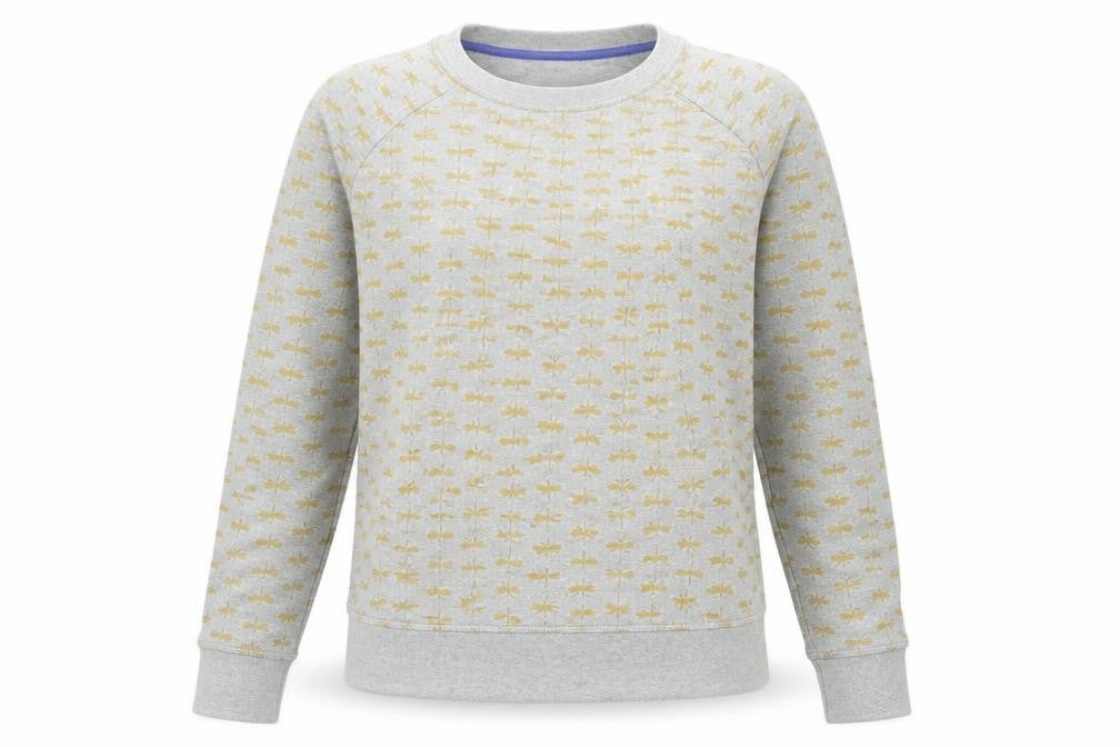 Womens UK S Regular Boden Grey Pullover Sweatshirt