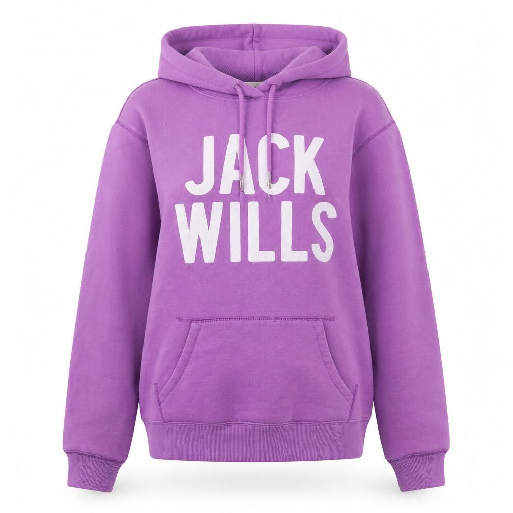 Womens UK 12 Regular Jack Wills Purple Pullover Hoodie