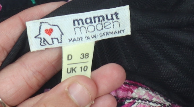 Mamut Moden Women's Multicoloured Pleated Midi Skirt