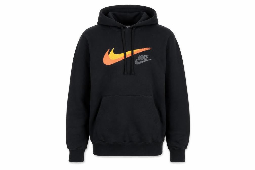 Mens UK XS Regular Nike Black Pullover Hoodie
